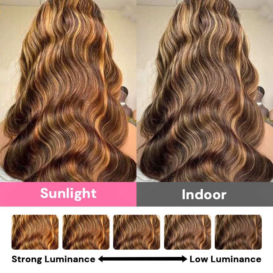WOWANGEL P4/27 Highlight Color 13x6 Skinlike Real HD Lace Front Wig Body Wave - Image 3