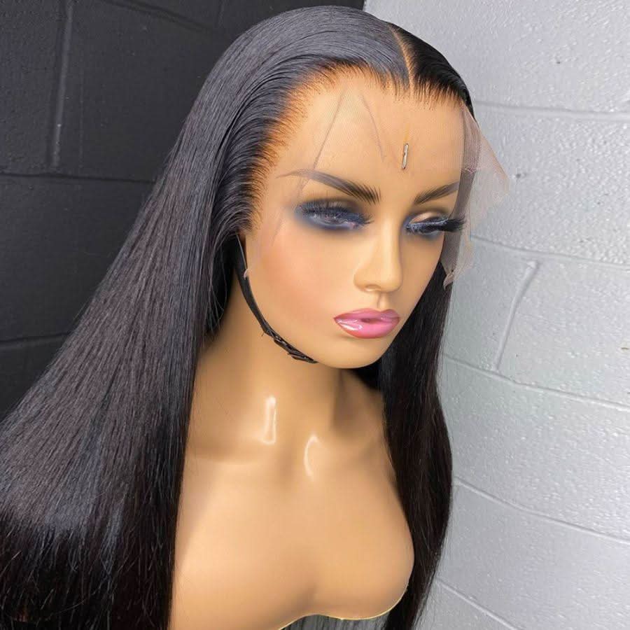 WOWANGEL Skinlike Real HD Lace 13X6 Full Frontal Wig Silk Straight Pre Plucked - Image 4