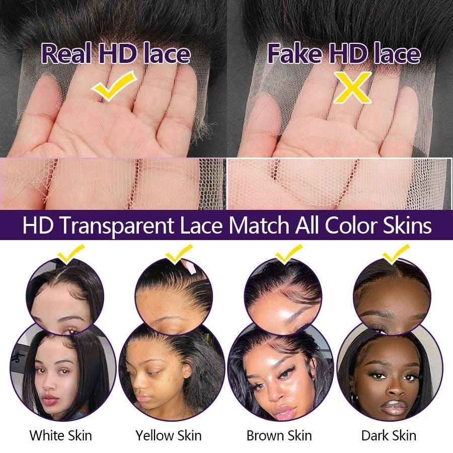 Lace Closure Only, 7x7 Skinlike Real HD Lace Closure Only, HD Lace Piece - Image 6
