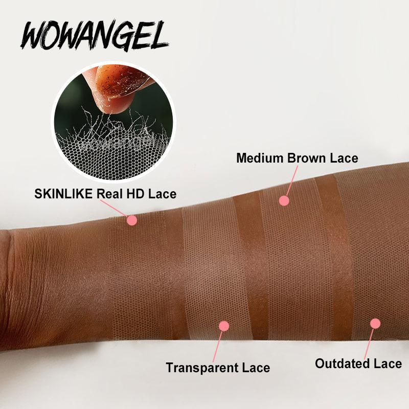 WOWANGEL Blonde Highlight HD Lace 13X6 Full Frontal Wig Pre Plucked Hairline - Image 8